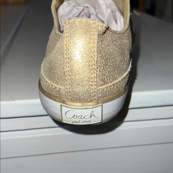 Coach Gold Women's Sneakers - Picture 10 of 12